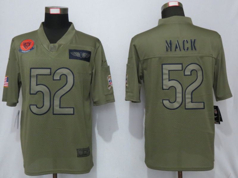 Men Chicago Bears #52 Mack Nike Camo 2019 Salute to Service Limited NFL Jerseys